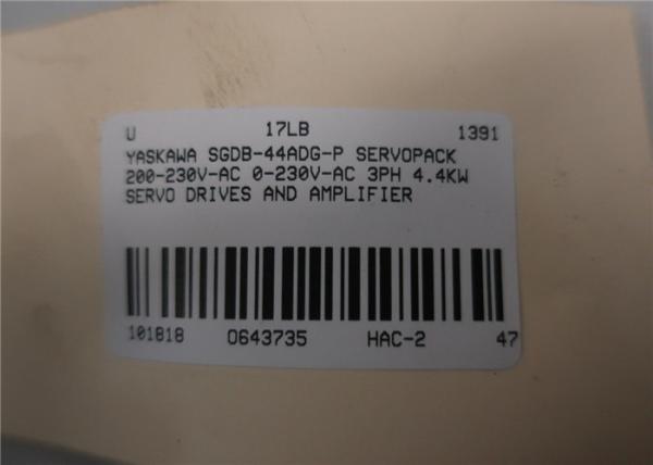 New Servopack YASKAWA Japan Electric  4.4KW 200-230vac 5.9hp SGDB-44ADG-P
