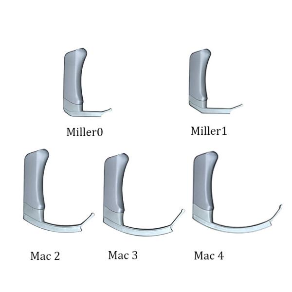 Removable Intubation Laryngeal Mirror Laryngoscope Set Portable Display