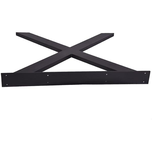 Modern Silver/Black/White Metal Dining Table Legs with Included Nuts and Screws