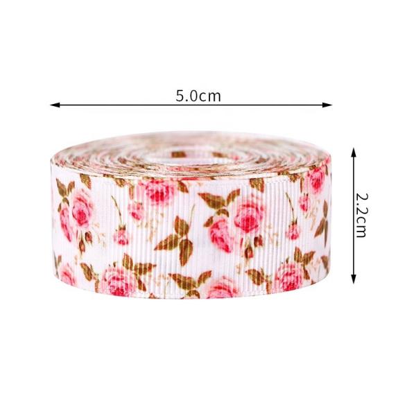 Fitas impressas de grosso grão MSD 22mm Larga 7/8 polegadas Transferência de calor Design de flores personalizado