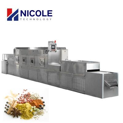 Máquina de secagem industrial da pimenta preta da máquina do secador da micro-ondas do túnel