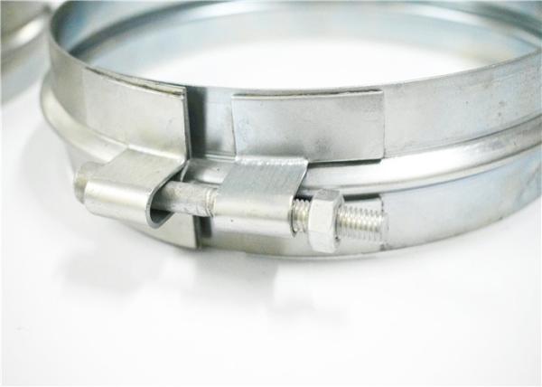 Welding Wide Pipe Clamp OEM Accepted Thickness 1mm ~ 1.2mm Sliver Industrial