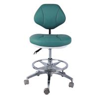 Chaise d'assistant dentaire rotative à 360 degrés Siège confortable Tabouret dentaire avec dossier