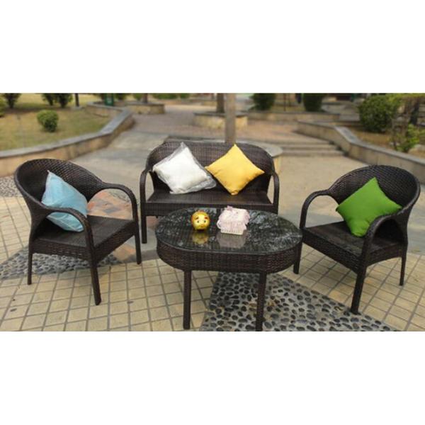 Leisure Aluminium Outdoor Garden wicker chair Poly Rattan chair patio Backyard table and chairs