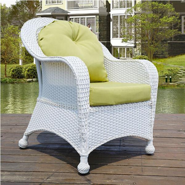 Relaxation Outdoor Sectional Seating Green White Outdoor Couch With Ottoman