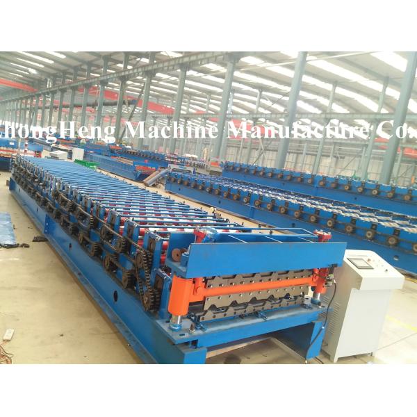 Color Steel Double deck Roofing Sheet Roll Forming Machine For 0.3-0.8 mm thickness
