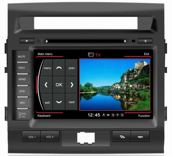 Ouchuangbo car headunit sat navi DVD radio for Toyota Land Cruiser 2012 S100 platform