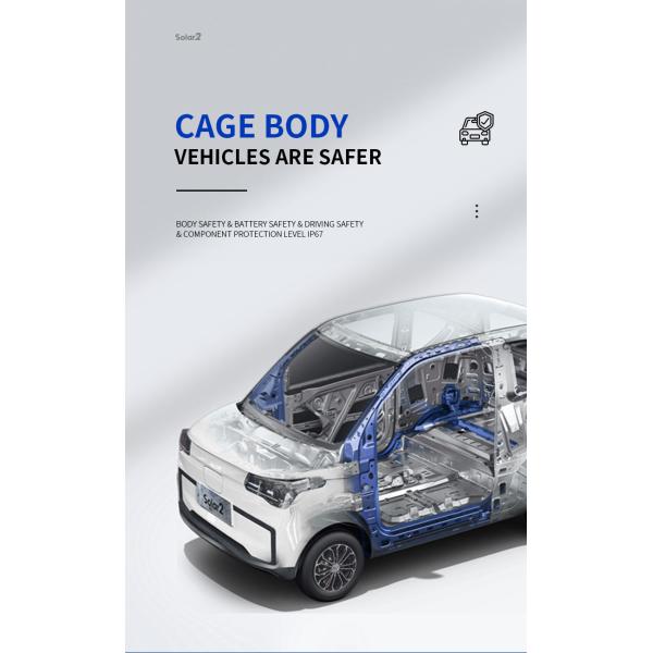 Blaval Solar 2 Mini Electric Car L7e Certified Energy Vehicle with 2020mm Wheelbase and Solar Power Charged Deposit