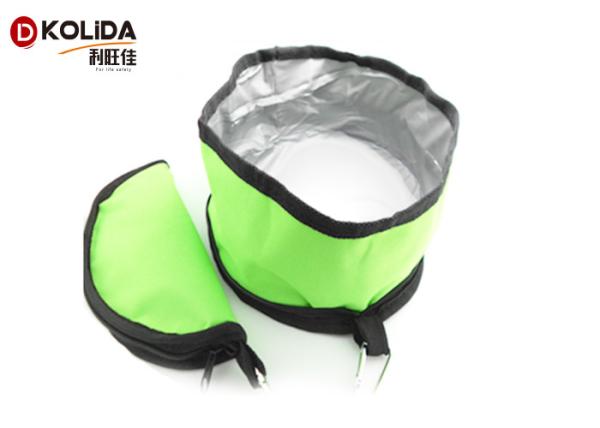 Travel Easy Collapsible Pet Food Bowls , Full Waterproof Portable Folding Dog Bowl