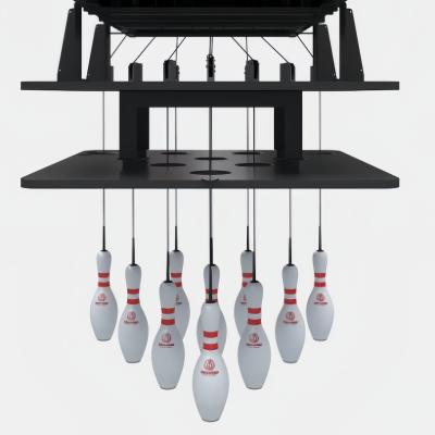Pistas de bowling pretas de 31x1.75 de fabricação com pincelador de cordas e escolha acessível