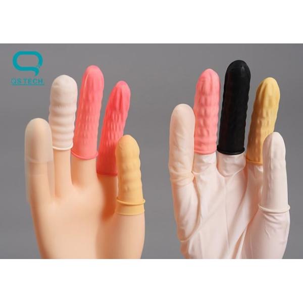 Class 1000 Disposable cream Latex Finger Cots Protector