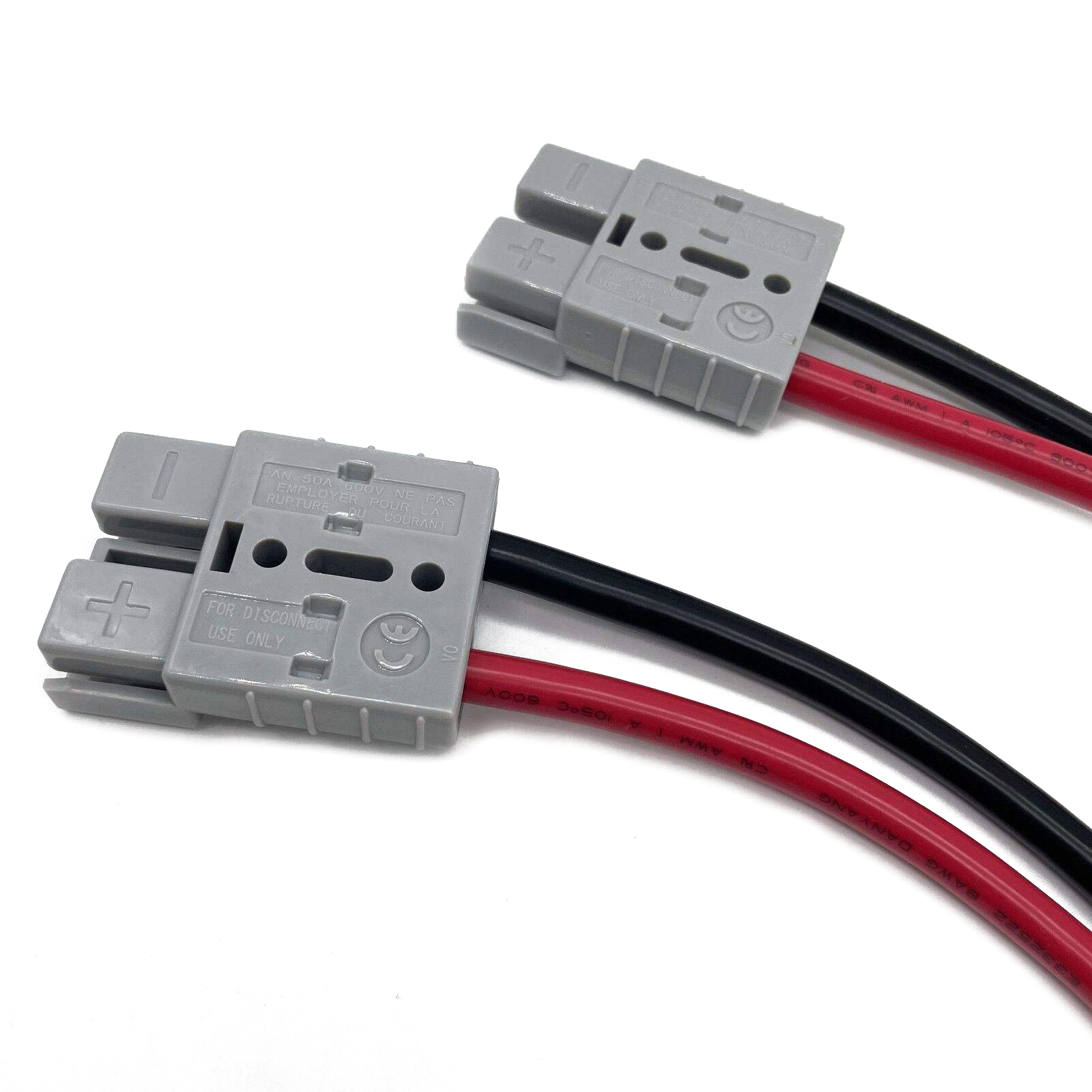50A Grey Power Style Plug Extension Lead – 1.5M Heavy-Duty Battery Cable