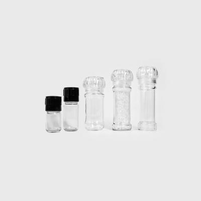Best Price Manual Disposable Spice Salt Pepper Mill, Wholesale 80ml 100ml Glass Plastic Refillable Spice Salt Pepper Grinder