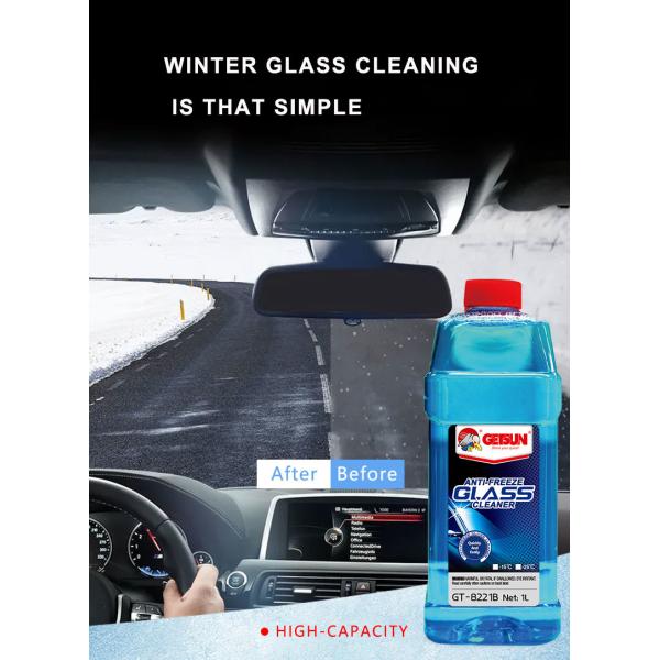 Anti Freeze Car Glass Cleaner Fluid For Windshield Crystal Clear 500ml