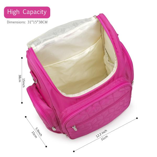 Waterproof Maternity Bag Baby Diaper Bag Large Multifunction Travel Backpack with Bottle Bag stroller strap foe Mom&Dad