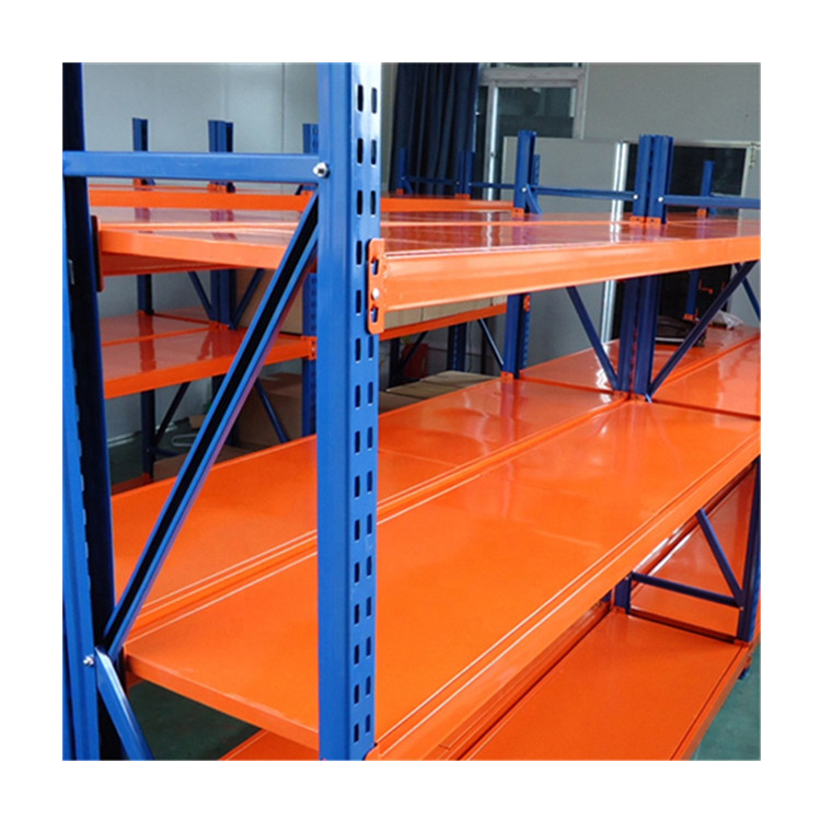 Customized Depth Industrial 4 Tier Metal Warehouse Shelves for Durable Garage Storage