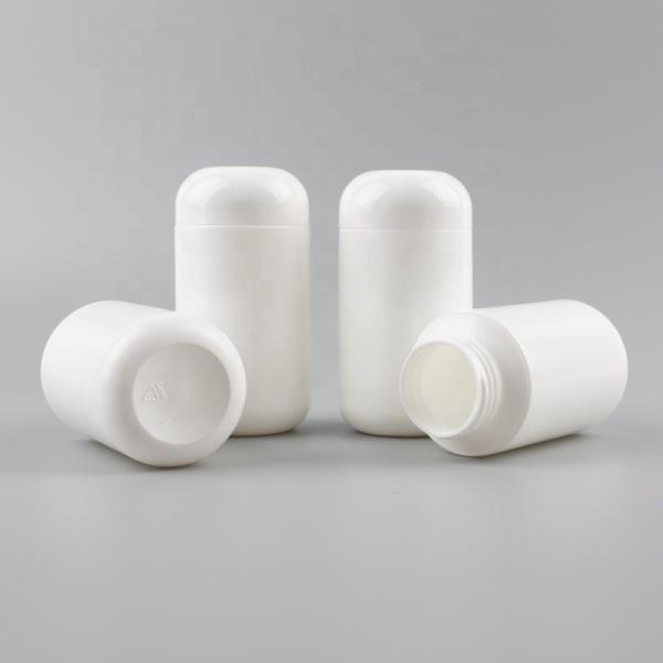 250ml 300ml 500ml 600ml Empty HDPE Wide Mouth Protein Powder Container Bottle with Silk Screen Printed Label and Label
