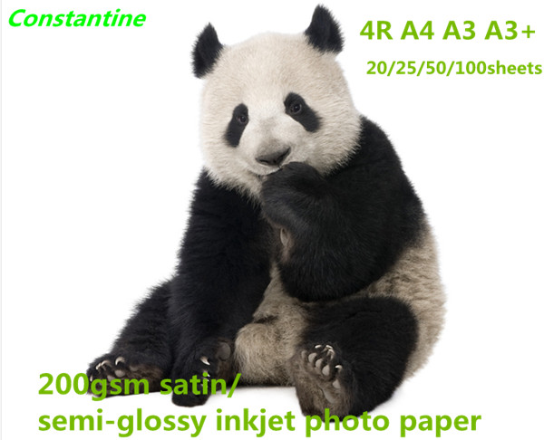 200gsm satin/semi-glossy inkjet photo paper waterproof