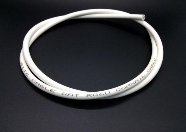 RG6 U 75 Ohm Coaxial Cable Foam PE Dielectric OEM USA Standard TV Wire