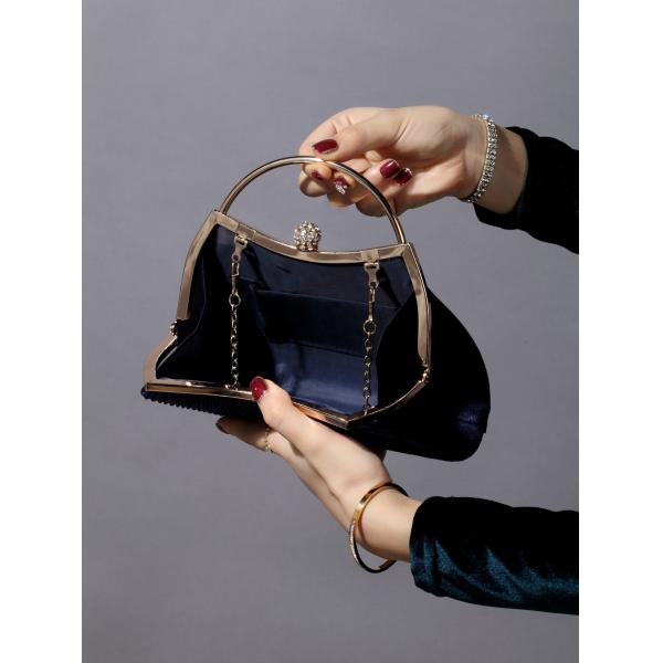 EUROPA Y LOS EEUU RETRO COLOR sólido anillo de mano recubierto moda cerradura cerrada bolsa de comedor cadena bolsa de cuerpo cruzado