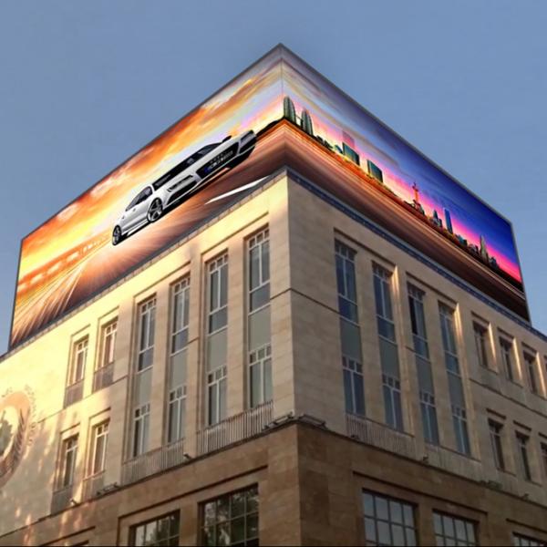 Наружный полноцветный светодиодный экран с высокой яркостью и частотой обновления 1920-3840 Гц