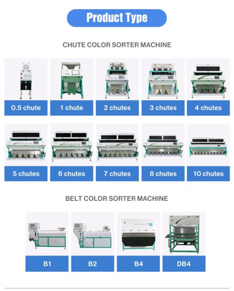 Sortidor de colores de soja Pules Selector de clasificación Máquina de selección de semillas de soja verde Negro Sohum