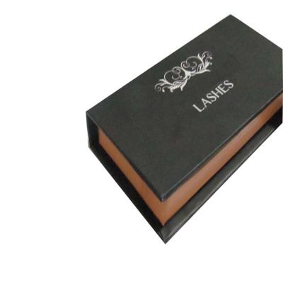 black red magnet eyelash box  silk screen spot uv logo eyelash pack box  custom false lashes paper box