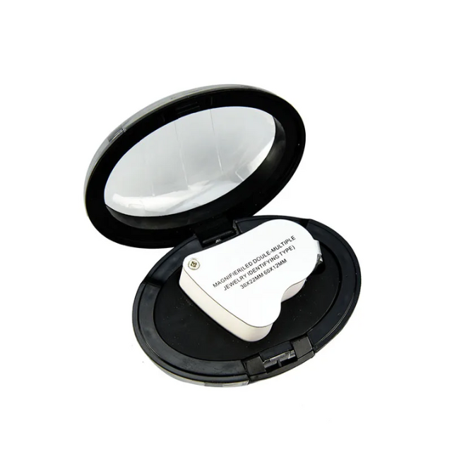 Wufan LED Magnifier Glass 30X 60X Jewelers Eye Loupe with Bright Light