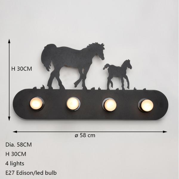 American country restaurant Fashion creative industrial led indoor wall lamps (WH-VR-75)