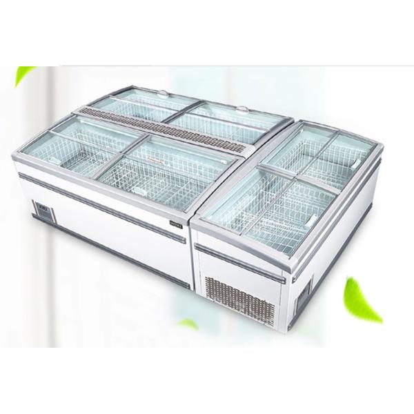 Supermarket commercial combined island freezer showcase