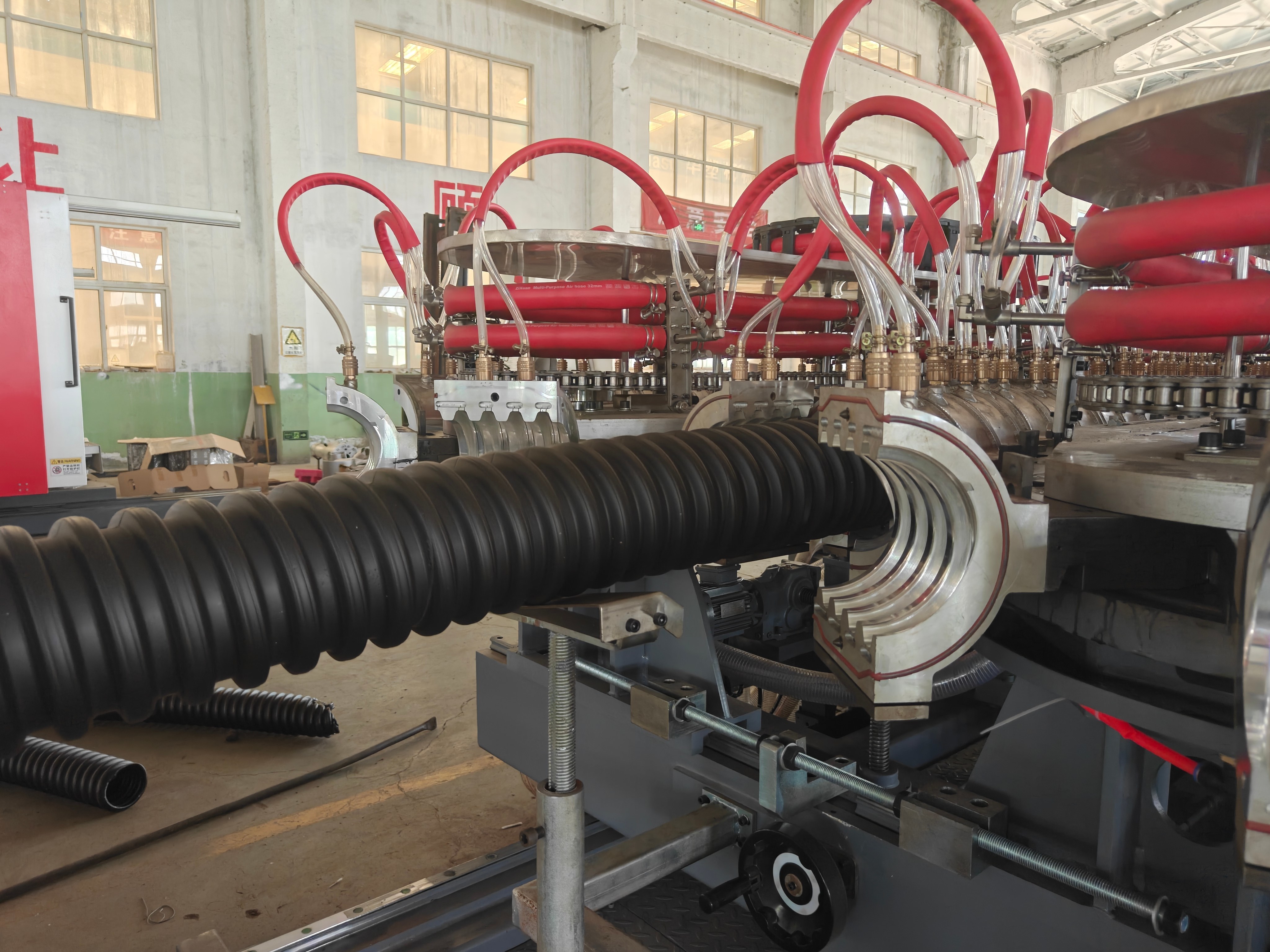 Customized Double Wall Corrugated Pipe Extrusion Line Max Pipe Diameter 1600mm Full Intermeshing Engagement System for Durable Pipe Production