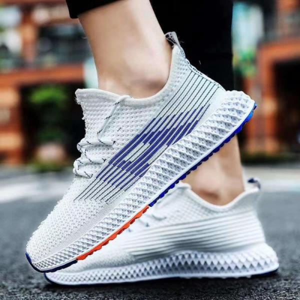 Men's Cool Flyknit Running Footwear Low Top Cushioning Multicolors