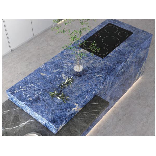 Chora Textured Marble Slab Polished Granite Floor Tiles 6mm Thickness