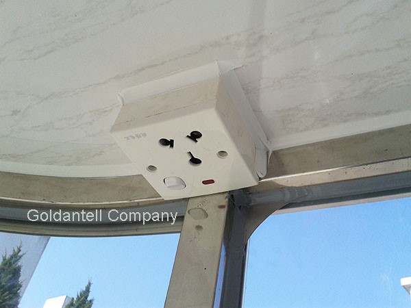 Steel Security Guard House 2000x2500mm Prefabricated Toll Booth