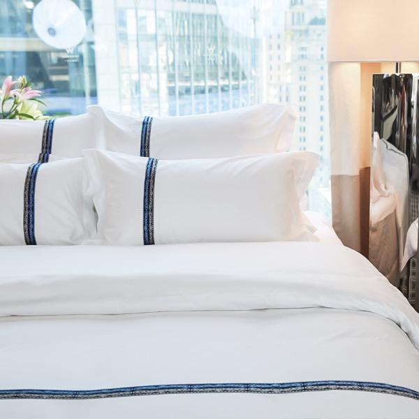 ECO-friendly linen Wholesale Bed Sheet for Star Hotel 100% Cotton Linen bed sheets