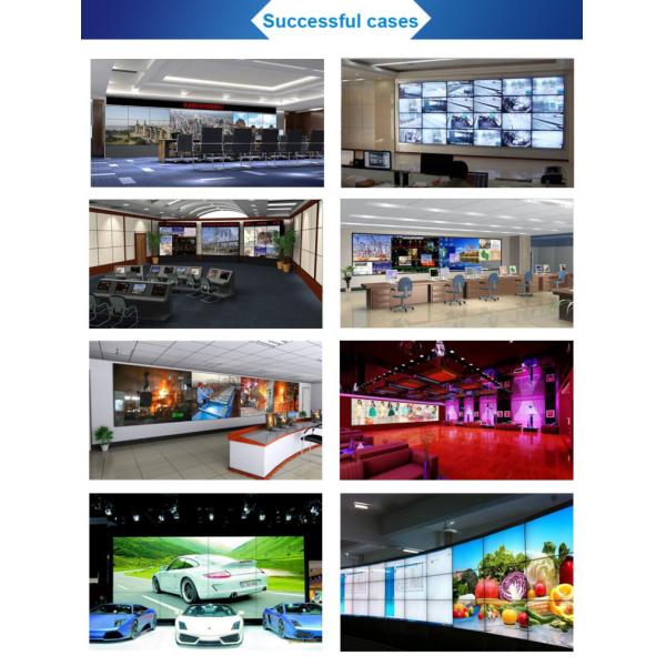 Indoor Splicing LCD Video Wall Floor Standing Mount VGA / DVI / HDMI Input