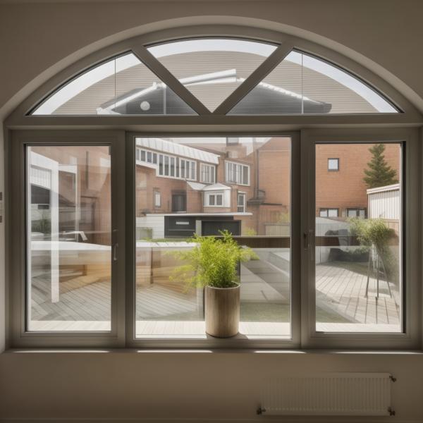 Заказные окна из остекленного стекла с подвешенными окнами