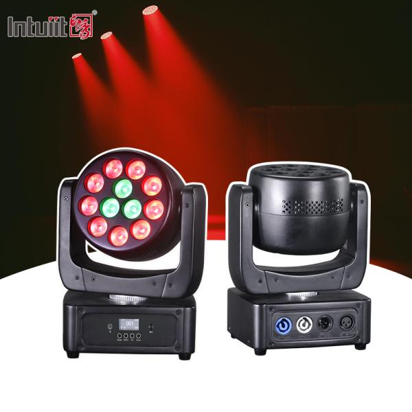 Projecteurs à tête mobile 12*8W LED, éclairage de scène RGBW, éclairage DJ DMX 512, activation sonore pour événements, soirées, mariages, églises, spectacles de groupes de musique live