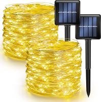 20m Solar Christmas String Lights Outdoor Powered Waterproof For Party Tree Yard Decor