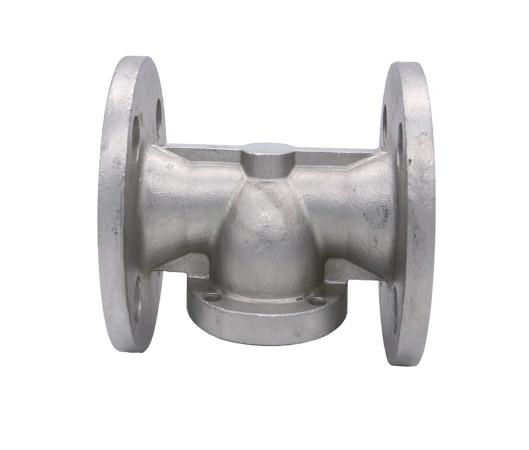 Three Way Valve 316 Stainless Steel Flanges Connection Ball Valve Body