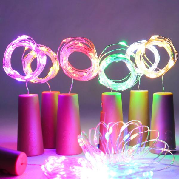 2M LED Garland Copper Wire Corker String Fairy Lights for Glass Craft Bottle New Year/Christmas/Valentines Wedding Decor