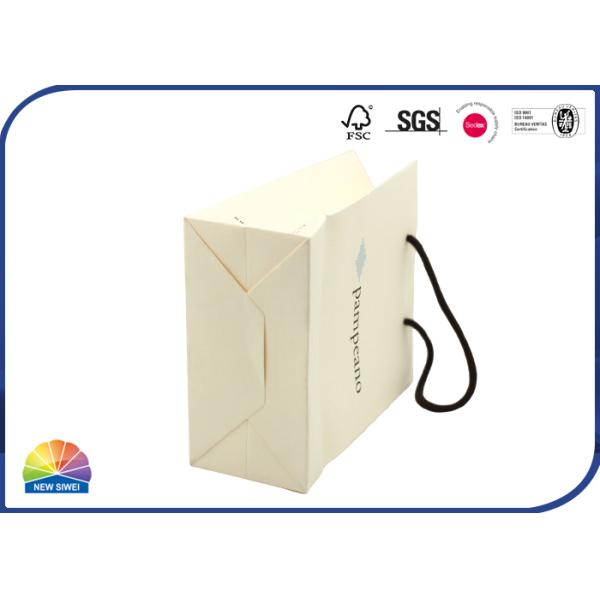 Recyclable бумажные мешки Kraft ручки хлопка для толщины мягкого прикосновения духов упаковывая