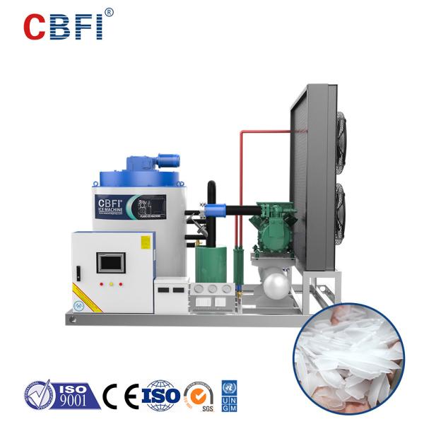 Máquina de fabricação de gelo de flocos de aço inoxidável industrial Barco de pesca Máquina de flocos de gelo de água do mar