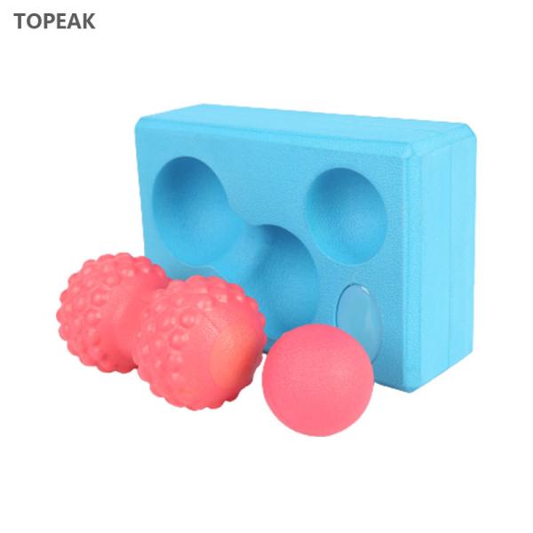 8 Inch 6 Inch EVA Yoga Block Balls Pink Blue Storage Myofascial Release