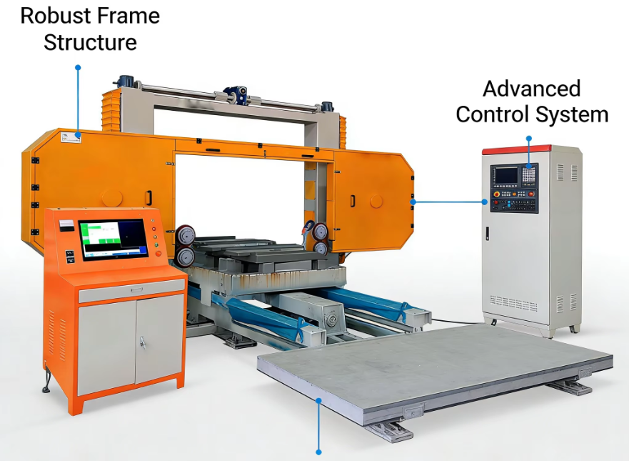 CNC Diamond Bridge Saw Stone Cutting Machine for Marble, Granite, Tile and Sintered Stone