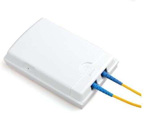 Dustproof 2 Core FTTH Fiber Optic Access Box Wall Mounted SGS