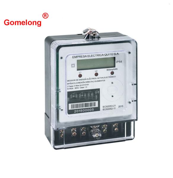 SGS Approved DSS5558 2*102/208V 60HZ Medidor electronic Bifasico Trifilar digital energy meter