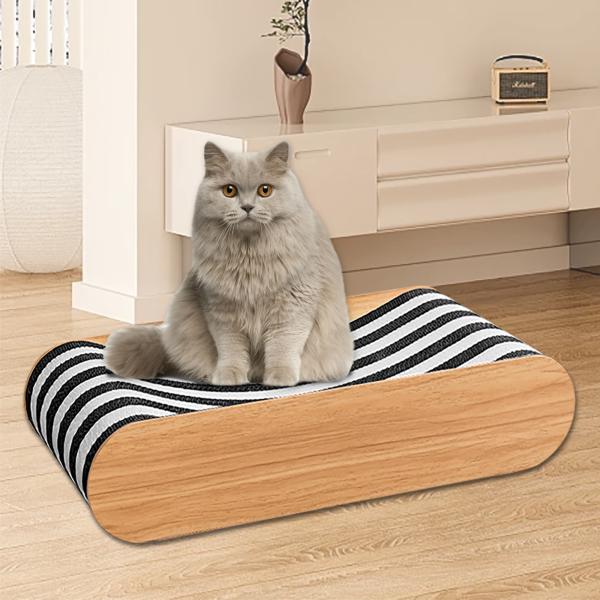 Double-Sided Sofa Cat Scratching Board (Yellow) Corrugated Paper Material Scratch-resistant Wear-resistant cat Scratch Board