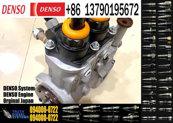 Bomba de alta calidad de tren común 094000-0720 Bomba de inyección de combustible diesel para el motor ISUZU 6TE1 094000-0722 8-97625496-3