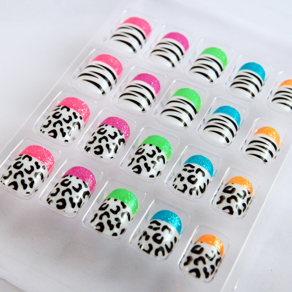 Beautiful Full Cover Fake Nails / false nail tips , salon fake nails